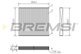 BREMSI FC0941 - FILTRO HABITACULO JEEP