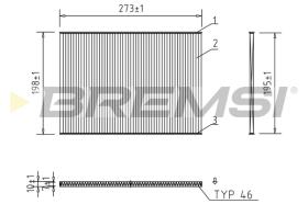 BREMSI FC0944 - FILTRO HABITACULO TOYOTA