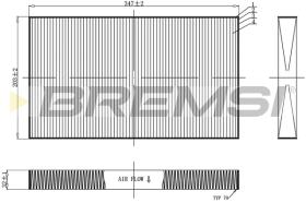 BREMSI FC0954 - FILTRO HABITACULO MERCEDES-BENZ