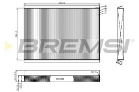 BREMSI FC0962 - FILTRO HABITACULO MERCEDES-BENZ