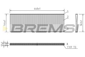 BREMSI FC0967 - FILTRO HABITACULO FIAT, PEUGEOT, CITROEN