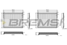 BREMSI FC0968 - FILTRO HABITACULO BMW, ALPINA