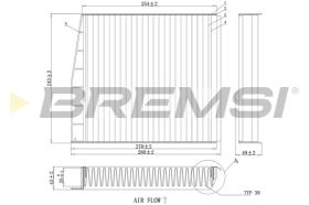 BREMSI FC0976 - FILTRO HABITACULO VOLVO