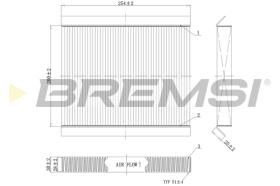 BREMSI FC0978 - FILTRO HABITACULO CITROEN