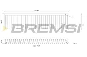 BREMSI FC0986 - FILTRO HABITACULO MINI