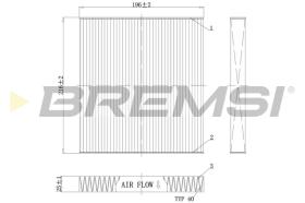 BREMSI FC0988 - FILTRO HABITACULO MAZDA