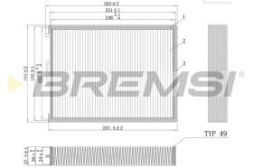 BREMSI FC0990 - FILTRO HABITACULO KIA, HYUNDAI