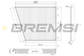 BREMSI FC0991 - FILTRO HABITACULO MERCEDES-BENZ