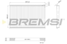 BREMSI FC1324 - FILTRO HABITACULO FIAT