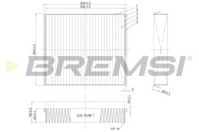 BREMSI FC1333 - FILTRO HABITACULO MERCEDES-BENZ