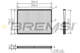 BREMSI FC1334 - FILTRO HABITACULO CITROEN