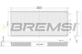 BREMSI FC1335 - FILTRO HABITACULO MERCEDES-BENZ, VW