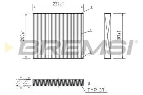 BREMSI FC1337 - FILTRO HABITACULO RENAULT