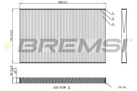 BREMSI FC1404 - FILTRO HABITACULO RENAULT