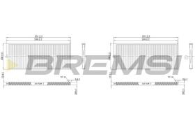 BREMSI FC1529 - FILTRO HABITACULO HYUNDAI