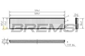 BREMSI FC1535 - FILTRO HABITACULO FORD, JAGUAR