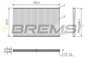 BREMSI FC1537 - FILTRO HABITACULO OPEL