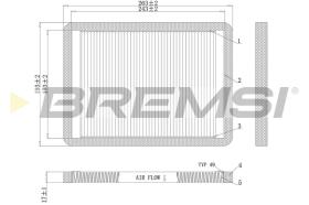 BREMSI FC1547 - FILTRO HABITACULO RENAULT