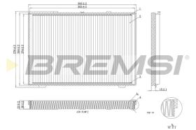 BREMSI FC1946 - FILTRO HABITACULO MG, ROVER