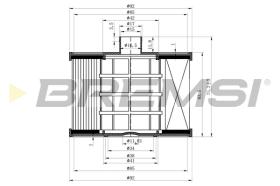 BREMSI FE0041 - FILTRO COMBUSTIBLE FIAT, FORD, PEUGEOT, VOLVO