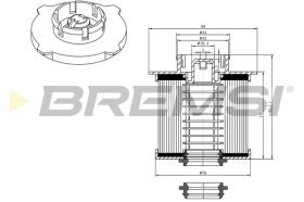 BREMSI FE0042 - FILTRO COMBUSTIBLE OPEL, SAAB, VAUXHALL