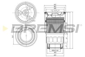 BREMSI FE0046 - FILTRO COMBUSTIBLE TOYOTA, SUBARU, MAZDA