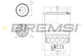 BREMSI FE0047 - FILTRO COMBUSTIBLE FIAT, PEUGEOT, CITROEN