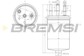 BREMSI FE0048 - FILTRO COMBUSTIBLE FORD, TATA, JAGUAR, KIA