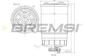 BREMSI FE0049 - FILTRO COMBUSTIBLE FIAT, PEUGEOT, CITROEN