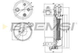 BREMSI FE0050 - FILTRO COMBUSTIBLE FIAT, FORD