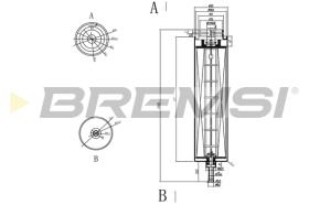 BREMSI FE0051 - FILTRO COMBUSTIBLE BMW, ALPINA