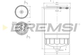 BREMSI FE0053 - FILTRO COMBUSTIBLE FIAT, FORD, RENAULT, OPEL