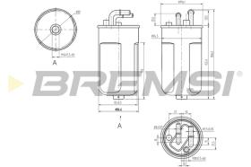 BREMSI FE0054 - FILTRO COMBUSTIBLE OPEL