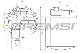 BREMSI FE0056 - FILTRO COMBUSTIBLE MERCEDES-BENZ, INFINITI