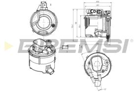 BREMSI FE0058 - FILTRO COMBUSTIBLE FORD, MAZDA, VOLVO