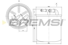 BREMSI FE0059 - FILTRO COMBUSTIBLE SMART, MITSUBISHI