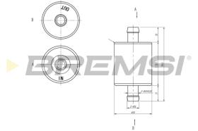 BREMSI FE0148 - FILTRO COMBUSTIBLE FIAT, NISSAN, OPEL, TOYOTA