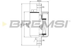 BREMSI FE0149 - FILTRO COMBUSTIBLE FIAT