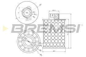 BREMSI FE0150 - FILTRO COMBUSTIBLE FIAT, OPEL, PEUGEOT, SAAB