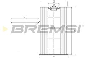 BREMSI FE0154 - FILTRO COMBUSTIBLE VW, AUDI, SEAT, SKODA