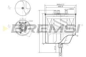 BREMSI FE0156 - FILTRO COMBUSTIBLE FIAT, PEUGEOT, CITROEN