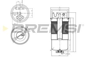 BREMSI FE0159 - FILTRO COMBUSTIBLE VW, AUDI, SEAT, SKODA