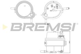 BREMSI FE0160 - FILTRO COMBUSTIBLE FORD, PEUGEOT, CITROEN