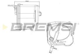 BREMSI FE0161 - FILTRO COMBUSTIBLE FIAT, FORD, PEUGEOT, VOLVO