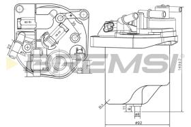 BREMSI FE0223 - FILTRO COMBUSTIBLE FORD, VOLVO, MAZDA