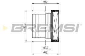 BREMSI FE0325 - FILTRO COMBUSTIBLE FIAT, ALFA ROMEO, LANCIA