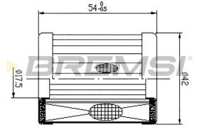 BREMSI FE0327 - FILTRO COMBUSTIBLE