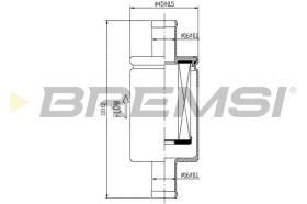 BREMSI FE0329 - FILTRO COMBUSTIBLE