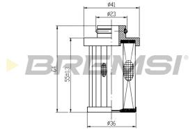 BREMSI FE0331 - FILTRO COMBUSTIBLE KIA