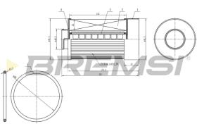 BREMSI FE0333 - FILTRO COMBUSTIBLE IVECO